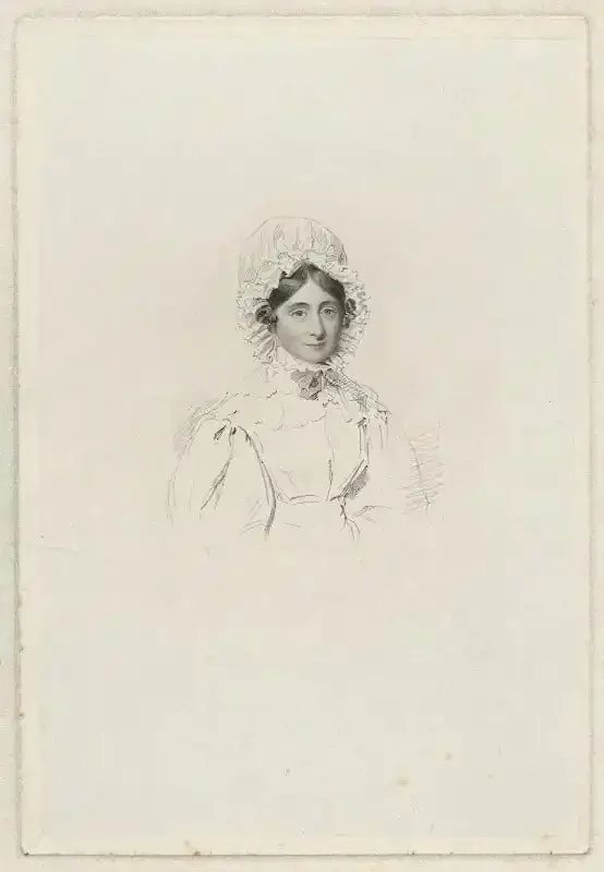 Mary Maria Colling, stipple engraving by Thomas Anthony Dean after William Patten, 1831