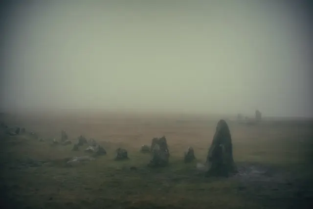 A photograph of a place on Dartmoor; the question asks which