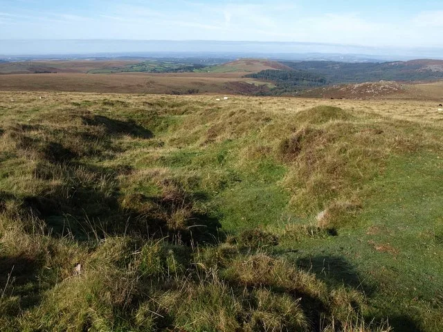 Part of Eylesbarrow watershed reave