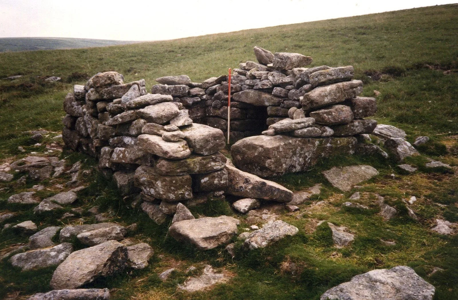 Hut circle settlement near Hawthorn Clitter