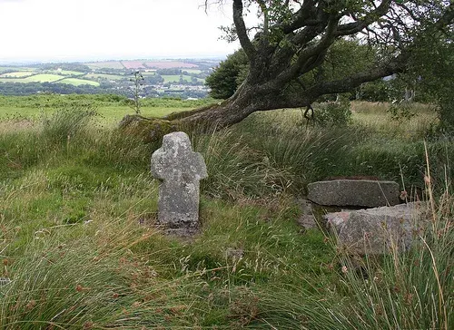 Stone cross adjoining Fitz or Fice's Well