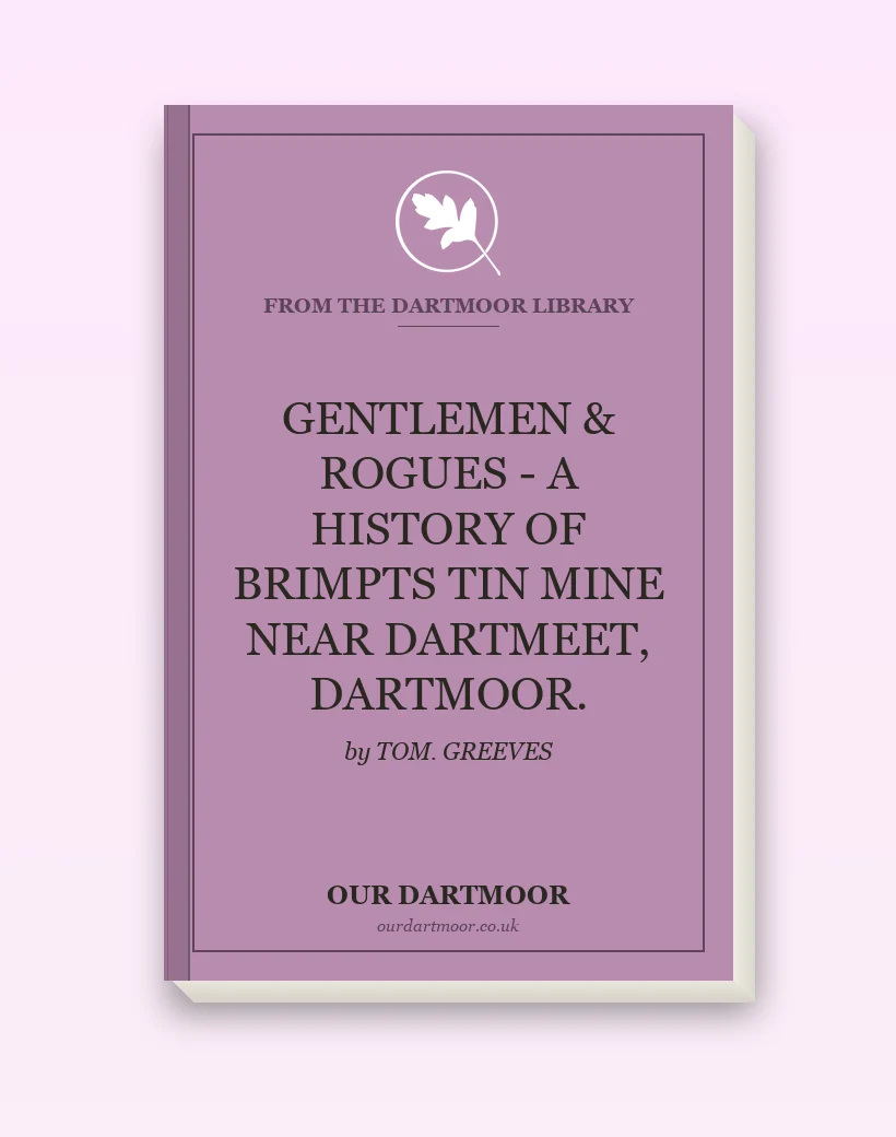 GENTLEMEN & ROGUES - A HISTORY OF BRIMPTS TIN MINE NEAR DARTMEET, DARTMOOR.