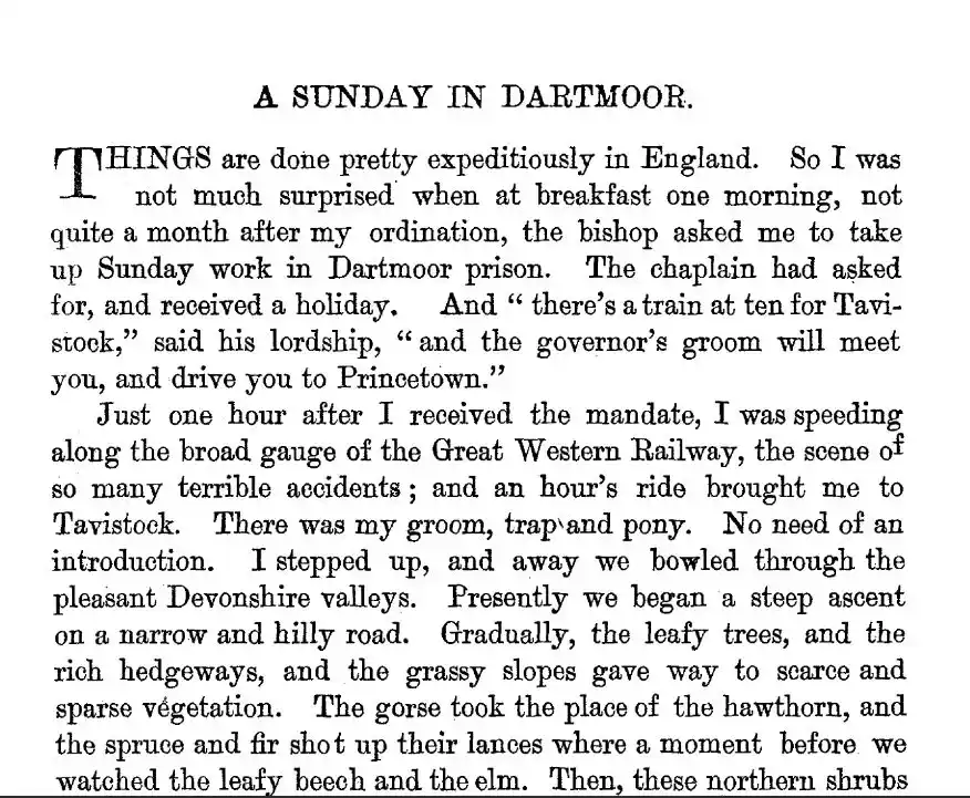 A Sunday in Dartmoor
