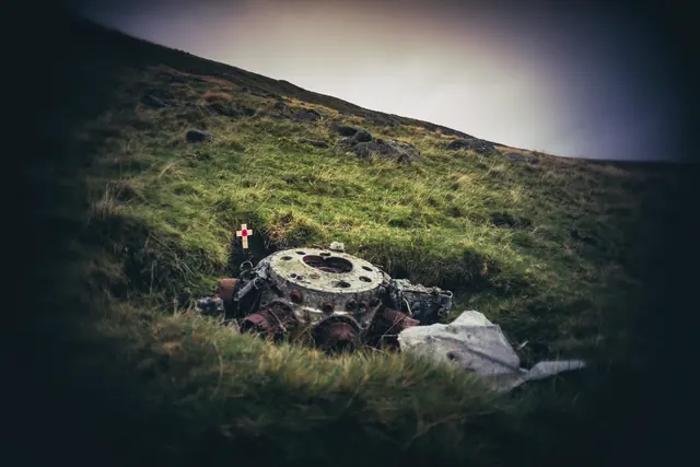 US Navy Liberator crash site, West Okement Valley