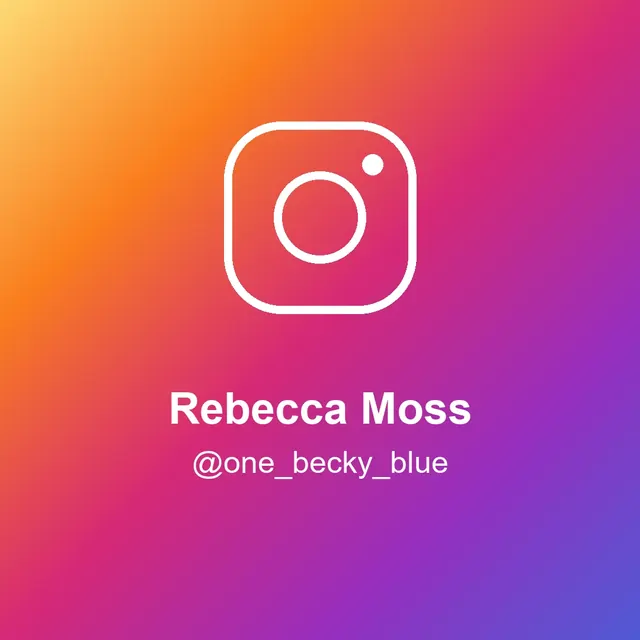 Rebecca Moss (@one_becky_blue)