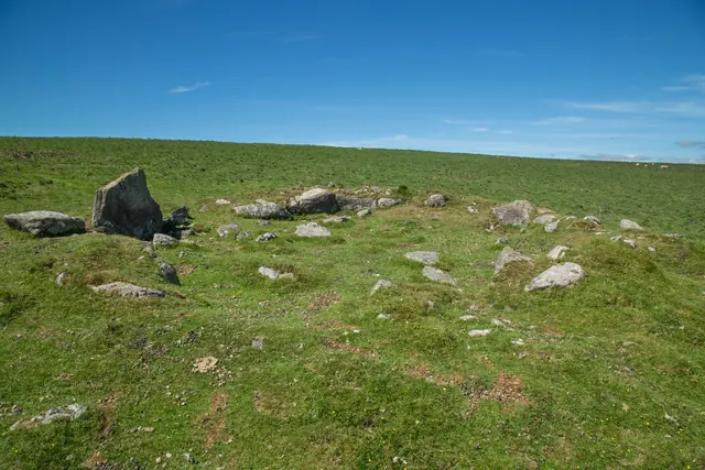 Cross incised on a boulder, Riddon Ridge
