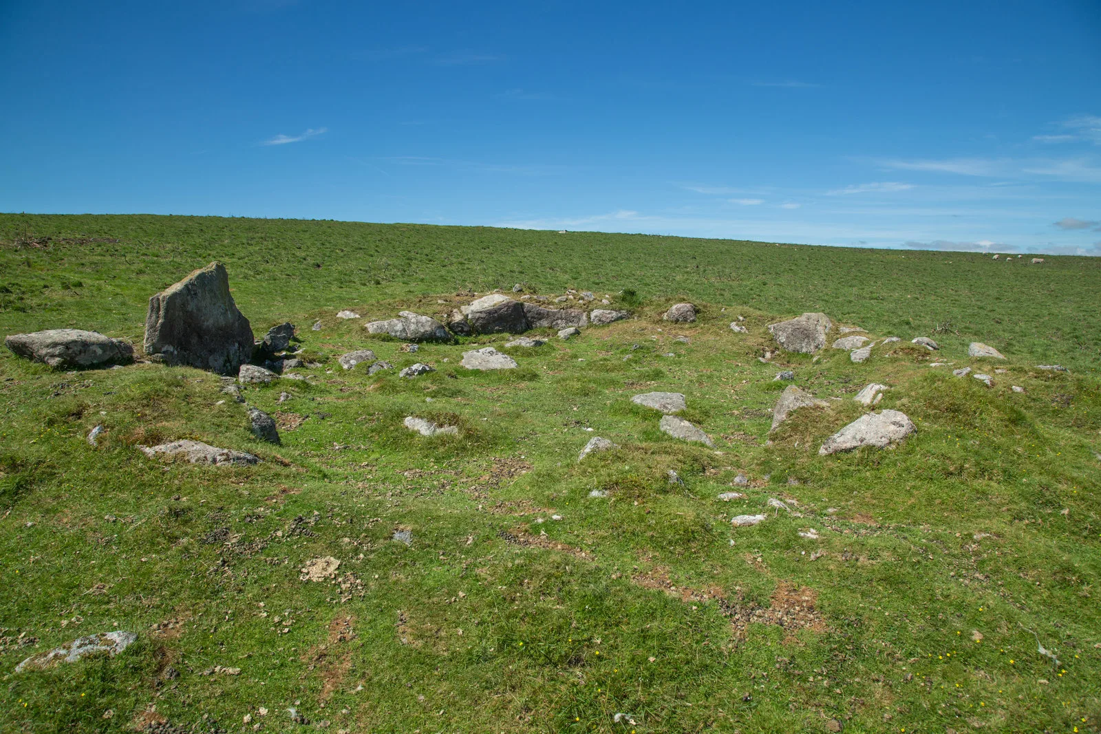 Cross incised on a boulder, Riddon Ridge