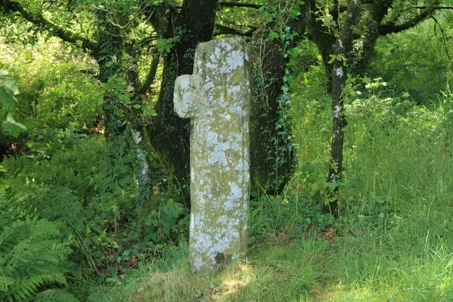 Burham Farm socket stone (possible base of Yennadon Cross)