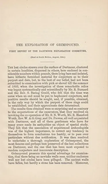 Dartmoor Exploration Committee
