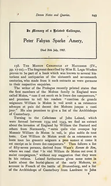 Peter Fabyan Sparke Amery