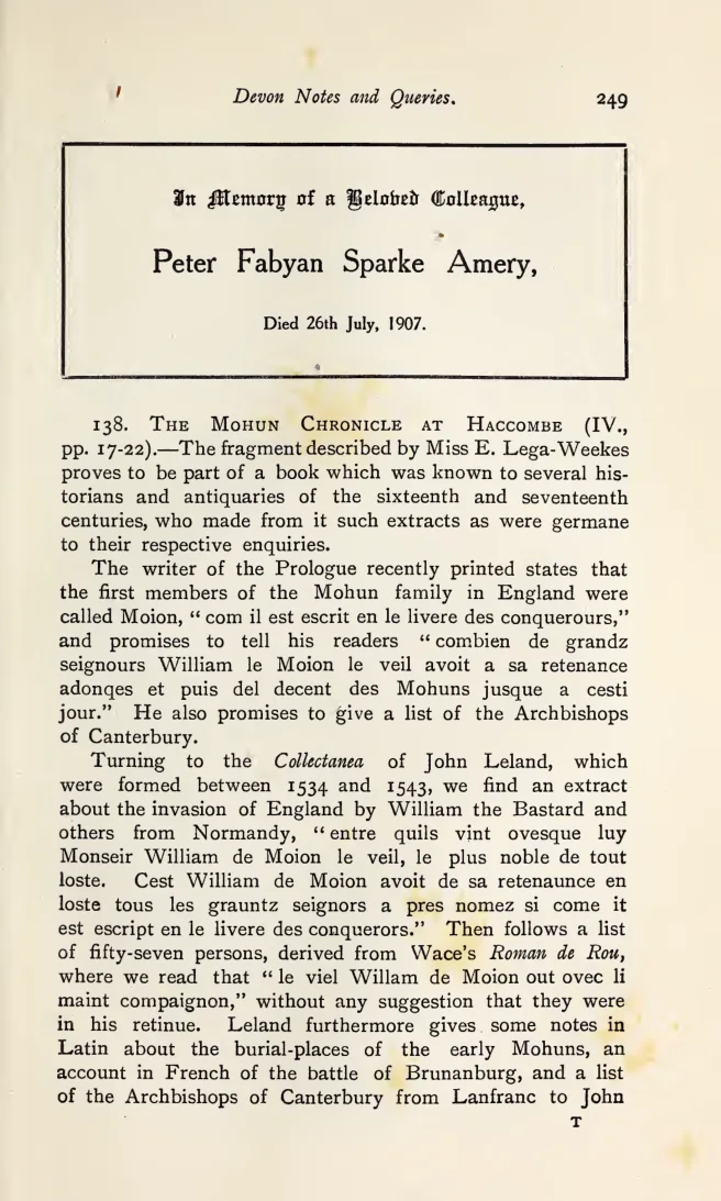Peter Fabyan Sparke Amery